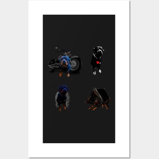 Rottweiler sticker pack Posters and Art